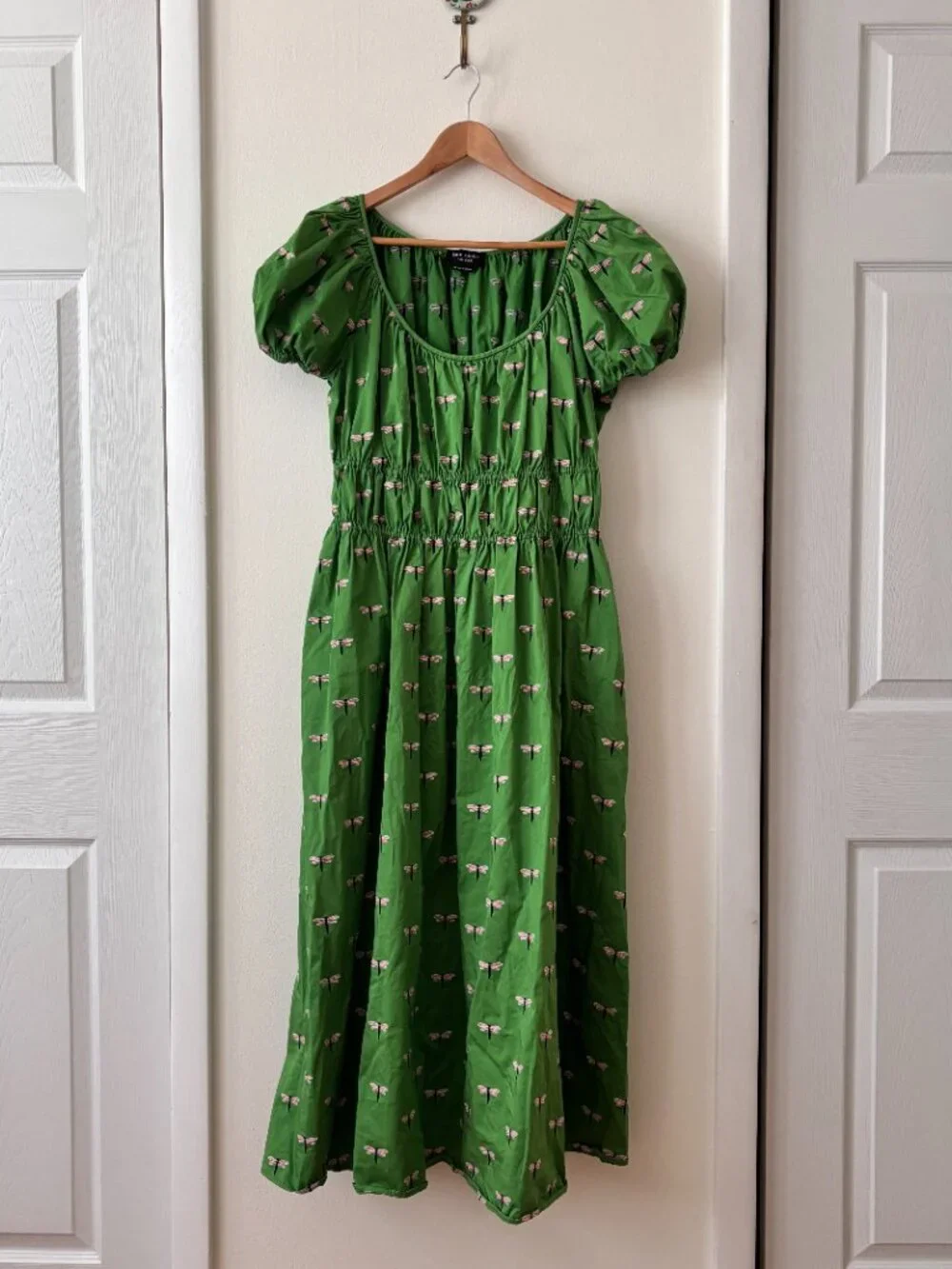 Kate Spade Dragonfly Riviera Midi Dress in Green